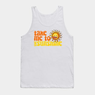 Take Me To The Sunshine - Retro Beach Vacation Tank Top